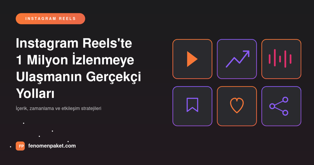 Instagram Reels'te 1 Milyon İzlenmeye Ulaşmanın Gerçekçi Yolları